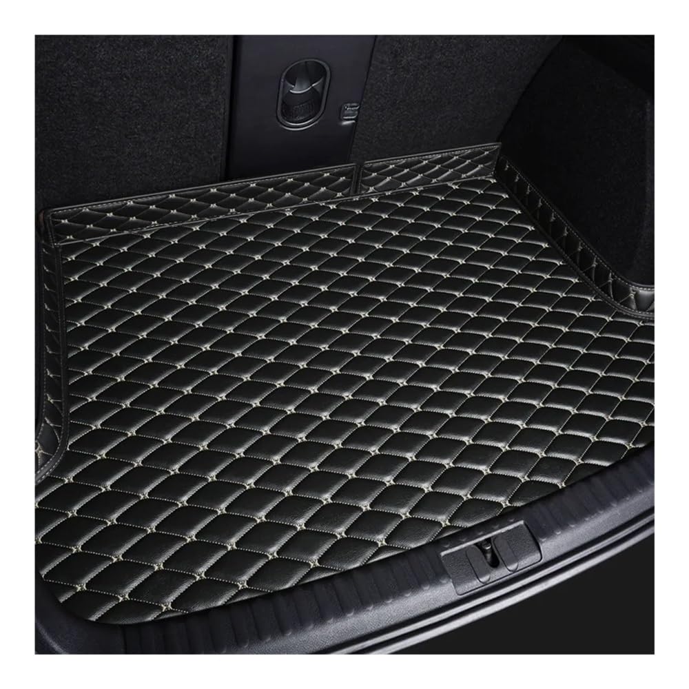 Für Kicks 2017 2018 2019 2020 2021 2022 Auto-Kofferraumwanne Cargo Liner Kofferraumwanne Schutzmatte Autozubehör Innenausstattung Kofferraumwanne Kofferraummatte(Black Beige) von LLYIXUAI