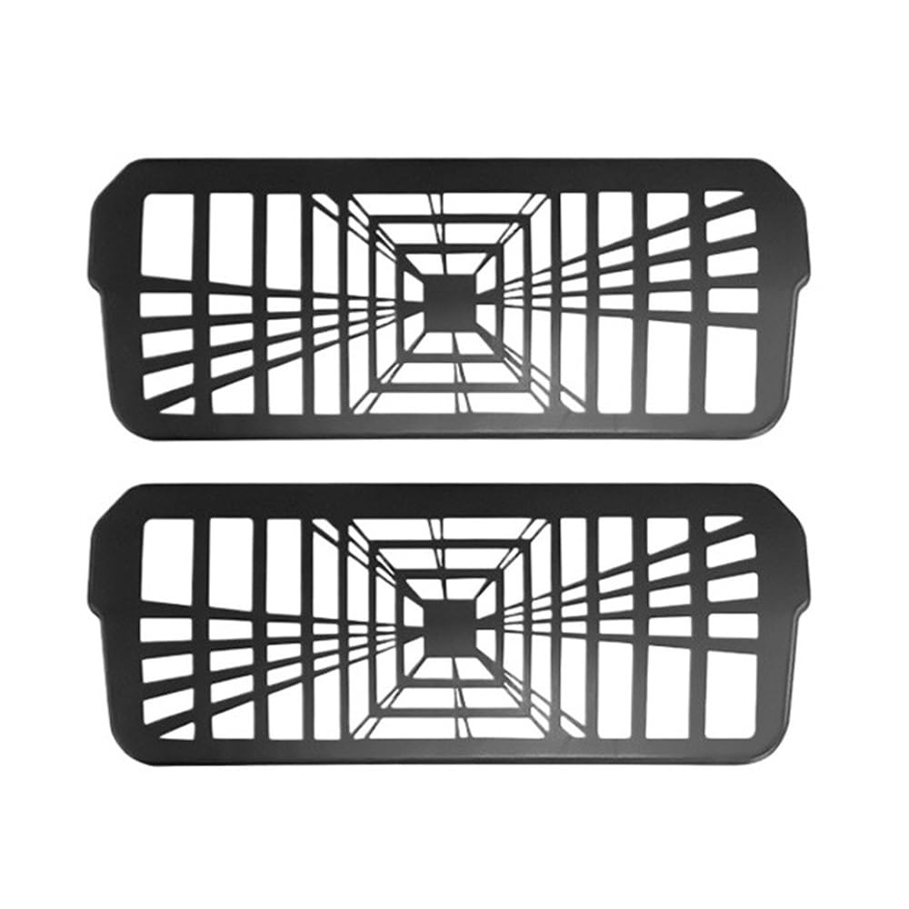 Für Modell 3 Für Highland Hintere Lüftungsabdeckung Mittelkonsole Armlehnenkasten Rückseite Klimaanlage Auslass Filtergitter Schutzabdeckung hinteres Lüftungsgitter hintere Konsole(Plaid Under Seat) von LLYIXUAI