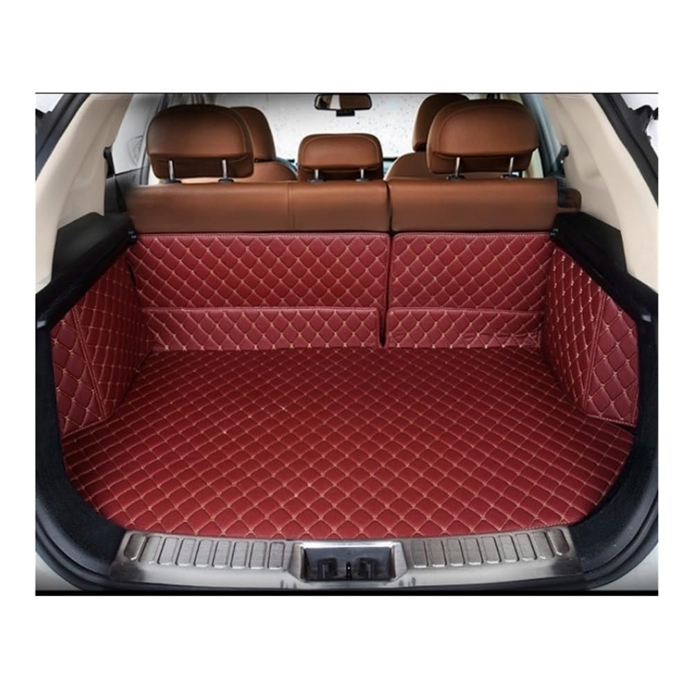 Für Peugeot 308 2012 2013 Vollständige Abdeckung Kofferraumschutzmatte Kofferraumschutzmatten Autozubehör Kofferraumwanne Kofferraummatte(Wine red) von LLYIXUAI