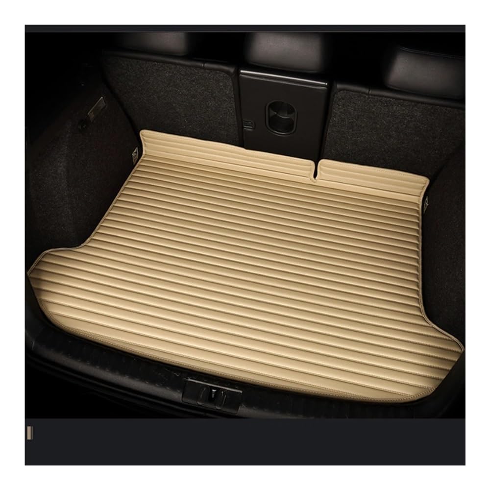 Für RAV 4 2009 2010 2011 2012 2013 Gestreiften Vollständige Abdeckung Auto Stamm Matte Schutz Pad Zubehör Innen Kofferraumwanne Kofferraummatte(Beige) von LLYIXUAI