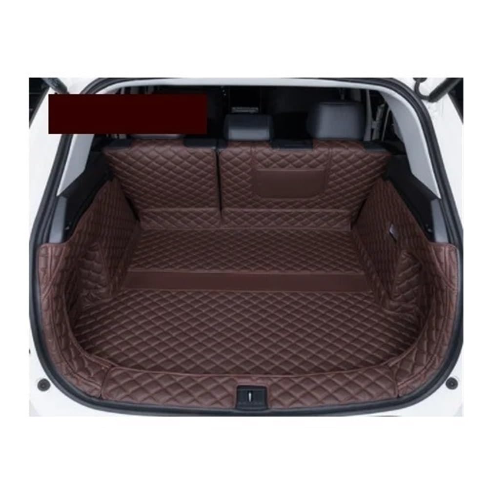 Für RAV4 Für XA50 2020 2021 Autozubehör Kofferraumschutzmatte Innenabdeckung Teilschutz Kofferraumwanne Kofferraummatte(Full Cover Brown) von LLYIXUAI