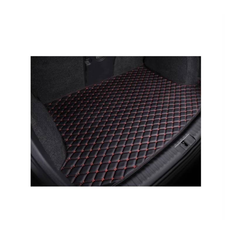 Kofferraummatte Für Captur SUV 2014 2015 2016 2017 2018 Cargo-Liner Teppich Innenteile Zubehör Abdeckung Kofferraumwanne Kofferraummatte(Black and Red) von LLYIXUAI