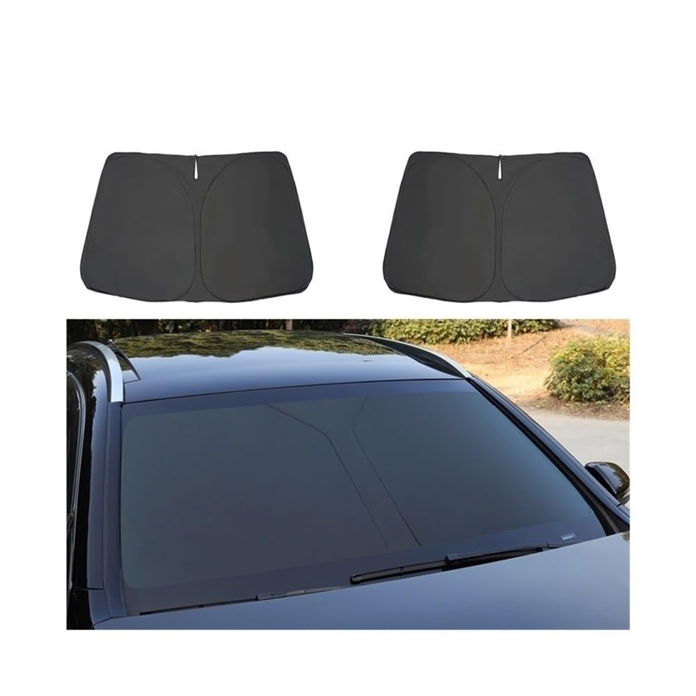 LLYIXUAI Für 1 Serie F20 2011-2019 Auto Sonnenschutz Frontscheibe Mesh Fahrzeug Vorhang Hinten Seite Fenster Schatten Visier Protector Schiebedach Sonnenblende(Front Windshield-01) von LLYIXUAI