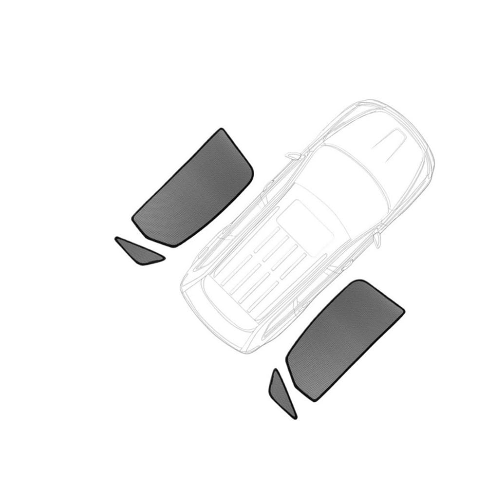 LLYIXUAI Für 5 CR 2004-2010 Auto Sonnenschutz Frontscheibe Rahmen Vorhang Hinten Seite Fenster Schatten Schiebedach Sonnenblende(Rear Triangular) von LLYIXUAI