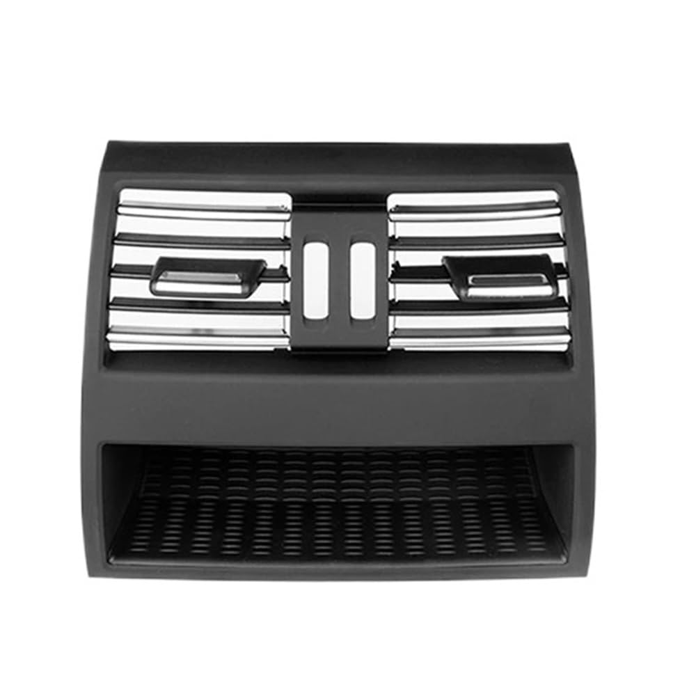 LLYIXUAI Für 5er F10 F11 Auto Vordere Reihe Mitte/Links/Rechts/Hinten Seite Klimaanlage Air Vent Grille A/C Wind Outlet Panel Abdeckung hinteres Lüftungsgitter hintere Konsole(No Hole-Chrome) von LLYIXUAI