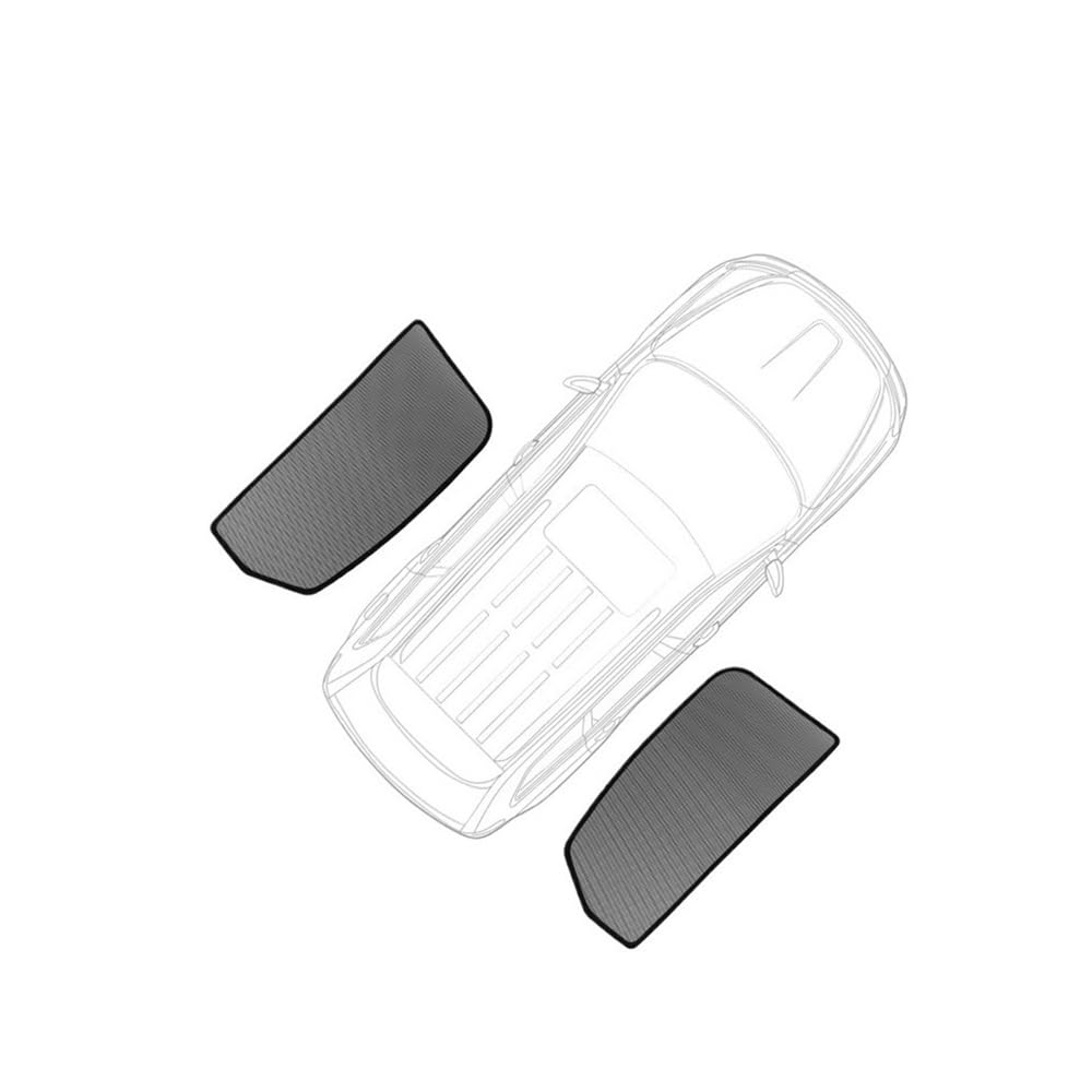 LLYIXUAI Für A4 2006-2009 Auto Sonnenschutz Frontscheibe Vorhang Fenster Schutz Schatten Visier Jalousien Schiebedach Sonnenblende(2PCS Rear Windows) von LLYIXUAI