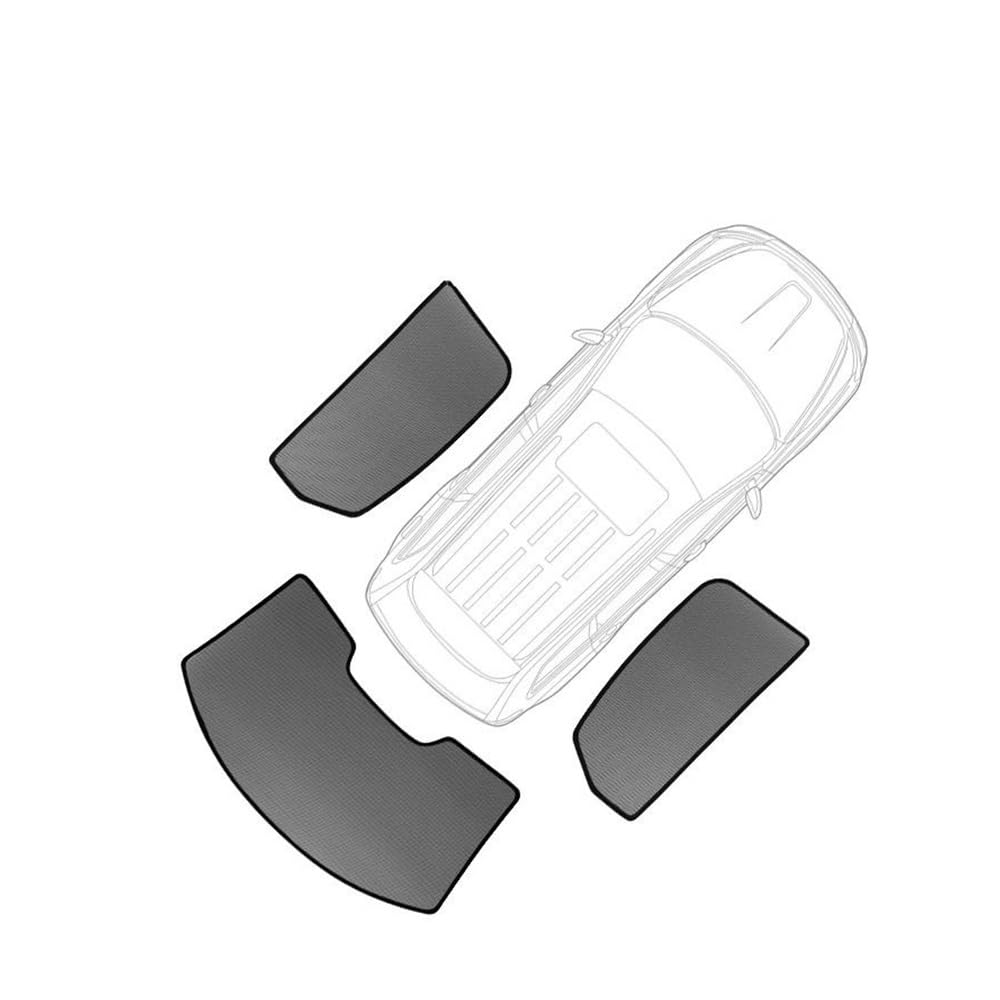 LLYIXUAI Für BYD Für Song Plus DM-ich 2020-2023 Auto Sonnenschutz Frontscheibe Rahmen Vorhang Hinten Seite Fenster Schatten Schiebedach Sonnenblende(3Pcs Rear Windshield) von LLYIXUAI