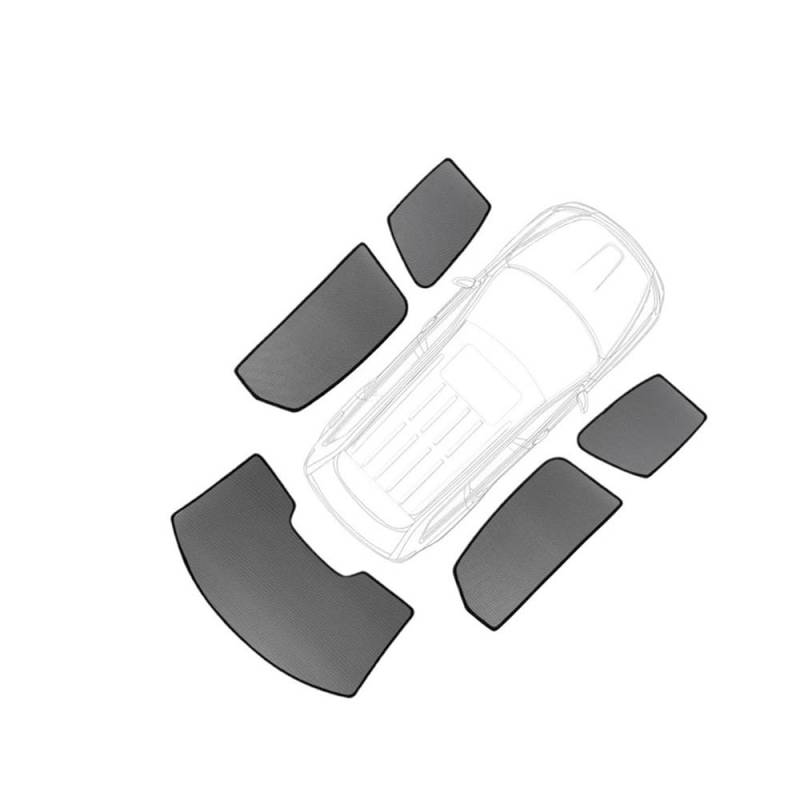 LLYIXUAI Für Benz Für A-Klasse Hatchback W176 180 200 2012-2018 Autofenster Sonnenschutz Vorhang Schatten Visiernetz Schiebedach Sonnenblende(5pcs) von LLYIXUAI