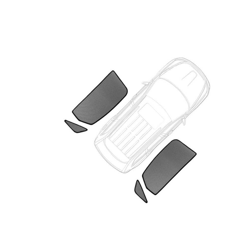 LLYIXUAI Für Benz Für GLC 200 300 2016-2022 Schatten Auto Visier Frontscheibe Vorhänge Sommer Fenster Sonnenschirm Schiebedach Sonnenblende(Rear Triangular) von LLYIXUAI