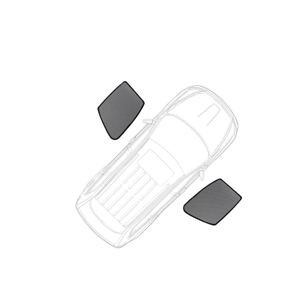 LLYIXUAI Für CR-V 7seats 2017-2022 Seitenfenster Schatten Visier Auto Sonnenschirm Vorne Heckscheibe Rahmen Vorhänge Schiebedach Sonnenblende(2PCS Front Windows) von LLYIXUAI