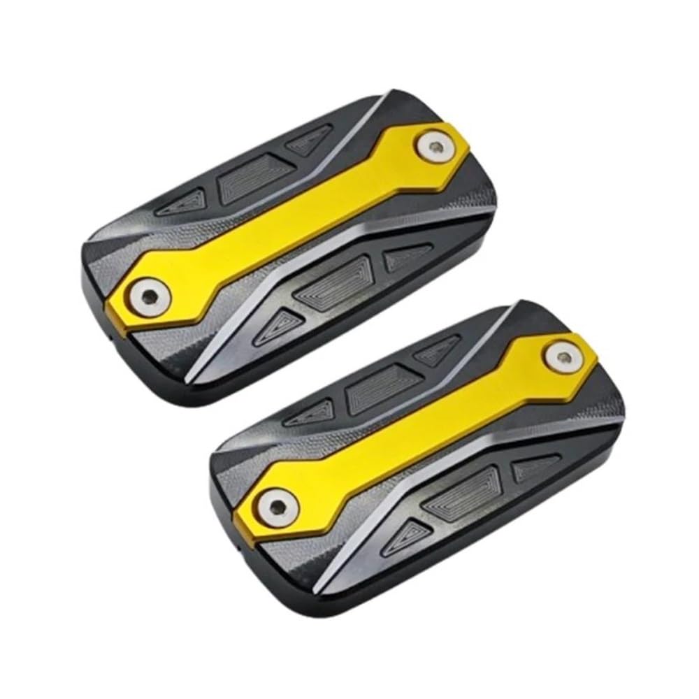 LLYIXUAI Für CT250 Für S350 Für S400 Vorne Brems Flüssigkeit Reservoir Abdeckung Motorrad Brems Tank Pumpe Kappe Zubehör Vorne Hinten Brems Reservoir Abdeckung(Yellow) von LLYIXUAI