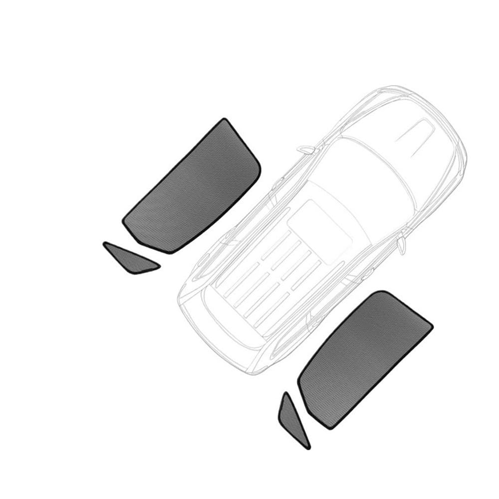 LLYIXUAI Für Kia Für Carens 2006-2013 Auto Visier Zubehör Fenster Windschutzscheibe Abdeckung Sonnenschutz Vorhang Mesh Schatten Blind Schiebedach Sonnenblende(Rear Triangular) von LLYIXUAI