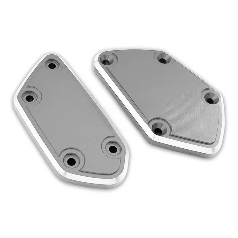 LLYIXUAI Für R1250GS 2018-2023 Motorrad Vorderradbremse Kupplung Flüssigkeitsbehälterdeckel Tankdeckel Vorne Hinten Brems Reservoir Abdeckung(Titanium) von LLYIXUAI