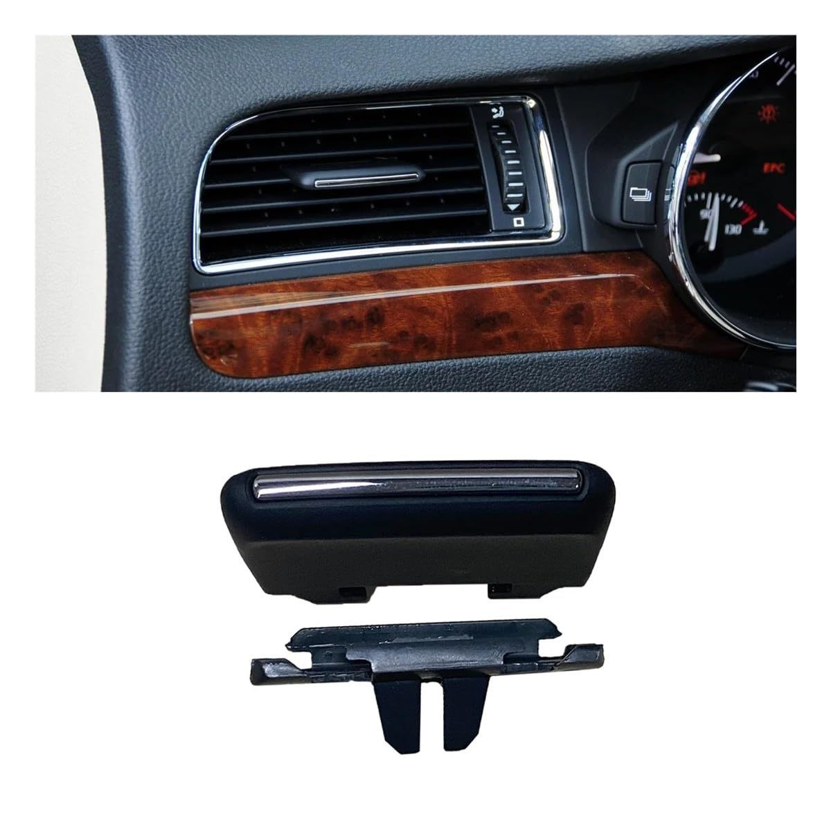 LLYIXUAI Für Superb 2 B6 3T 2008-2015 1PC Innen Dashboard AC Klimaanlage Outlet Vent Grill Einstellen Tab Clip Trim hinteres Lüftungsgitter hintere Konsole von LLYIXUAI