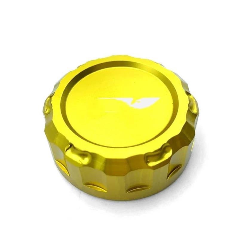 LLYIXUAI Für YZFR1 2010-2023 2019 2018 2017 Motorrad Zubehör Hinten Bremse Kupplung Flüssigkeit Reservoir Abdeckung Kappe Vorne Hinten Brems Reservoir Abdeckung(Yellow) von LLYIXUAI