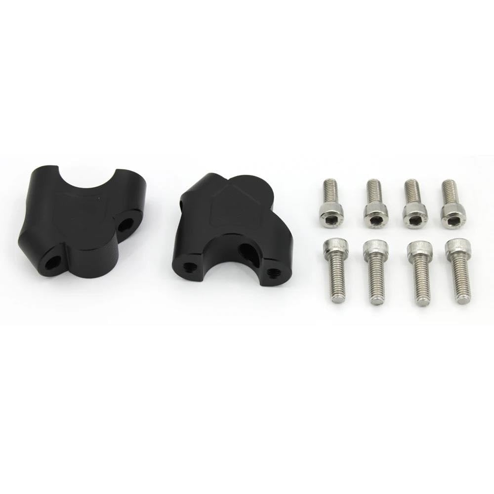 LLYIXUAI Motorrad Lenkererhöhung Für 450MT 800MT Motorrad Lenker Riser Clamp Verlängern Erhöhung Offset Riser Clamp Verlängerung Adapter(Black) von LLYIXUAI