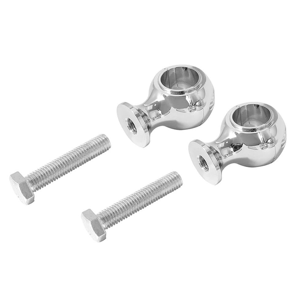 LLYIXUAI Motorrad Lenkererhöhung Für Dyna Für Chopper Für Bobber Motorrad Lenker Riser Clamp Fat Runde Erhöhung 25mm 22mm(Chrome 22mm) von LLYIXUAI