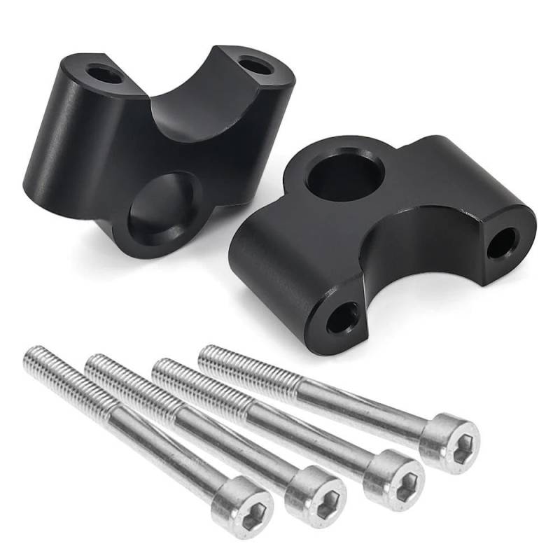 LLYIXUAI Motorrad Lenkererhöhung Für R1250RT 2021 Motorrad Lenker Riser Clamp Verlängern Lenkrad Erhöhen Lenker Adapter(Black) von LLYIXUAI