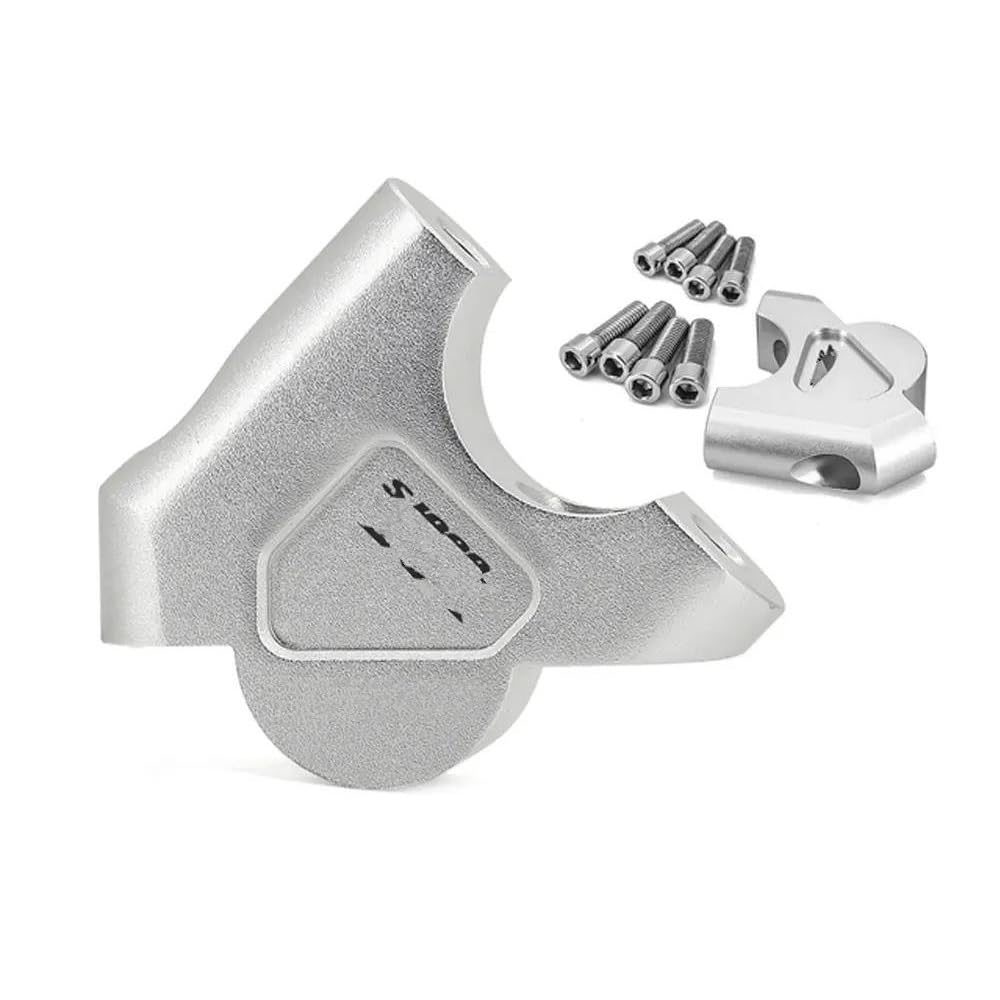 LLYIXUAI Motorrad Lenkererhöhung Für S 1000 XR 2015-2018 Motorrad Lenker Riser 32 MM Lenker Klemme Verlängern Adapter(Silver) von LLYIXUAI