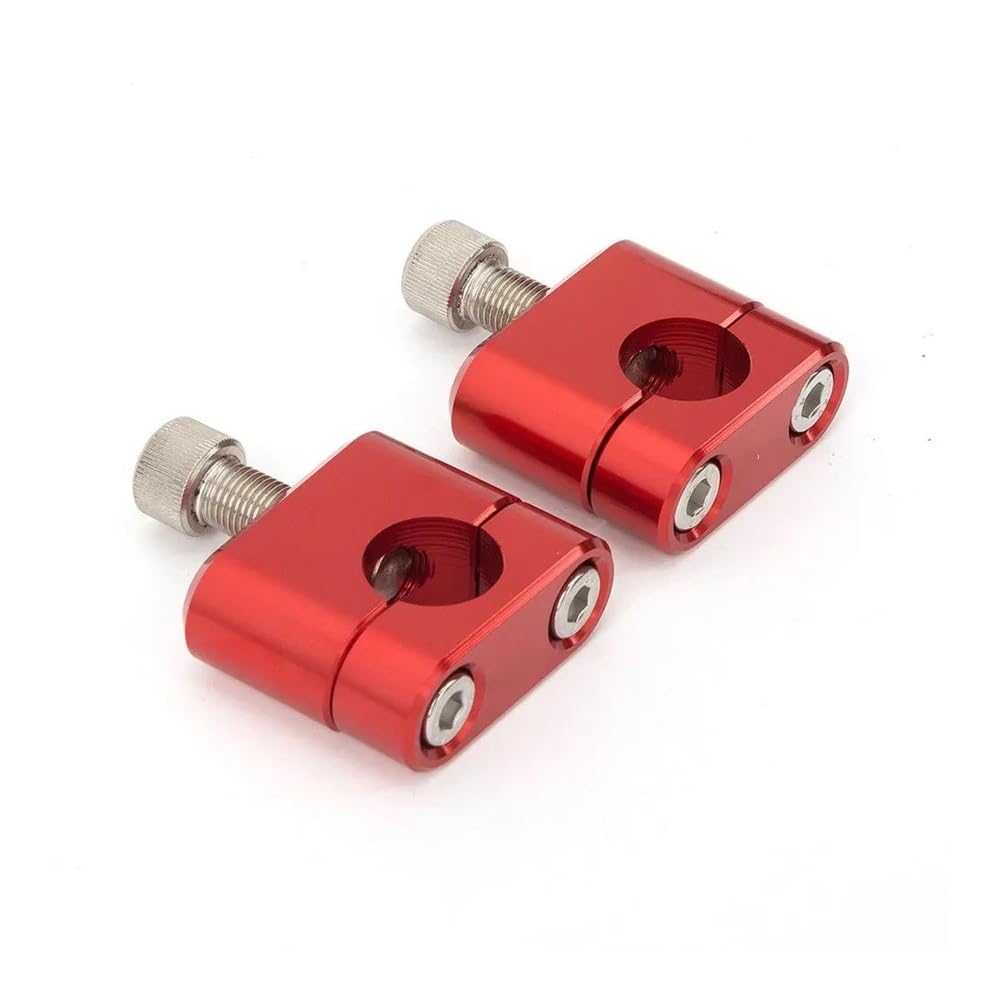 LLYIXUAI Motorrad Lenkererhöhung Für YZF Für R3 Für R25 Für MT03 2015-2021 22mm 28mm Motorrad Lenker Bar Clamp Riser Adapter(22mm red) von LLYIXUAI