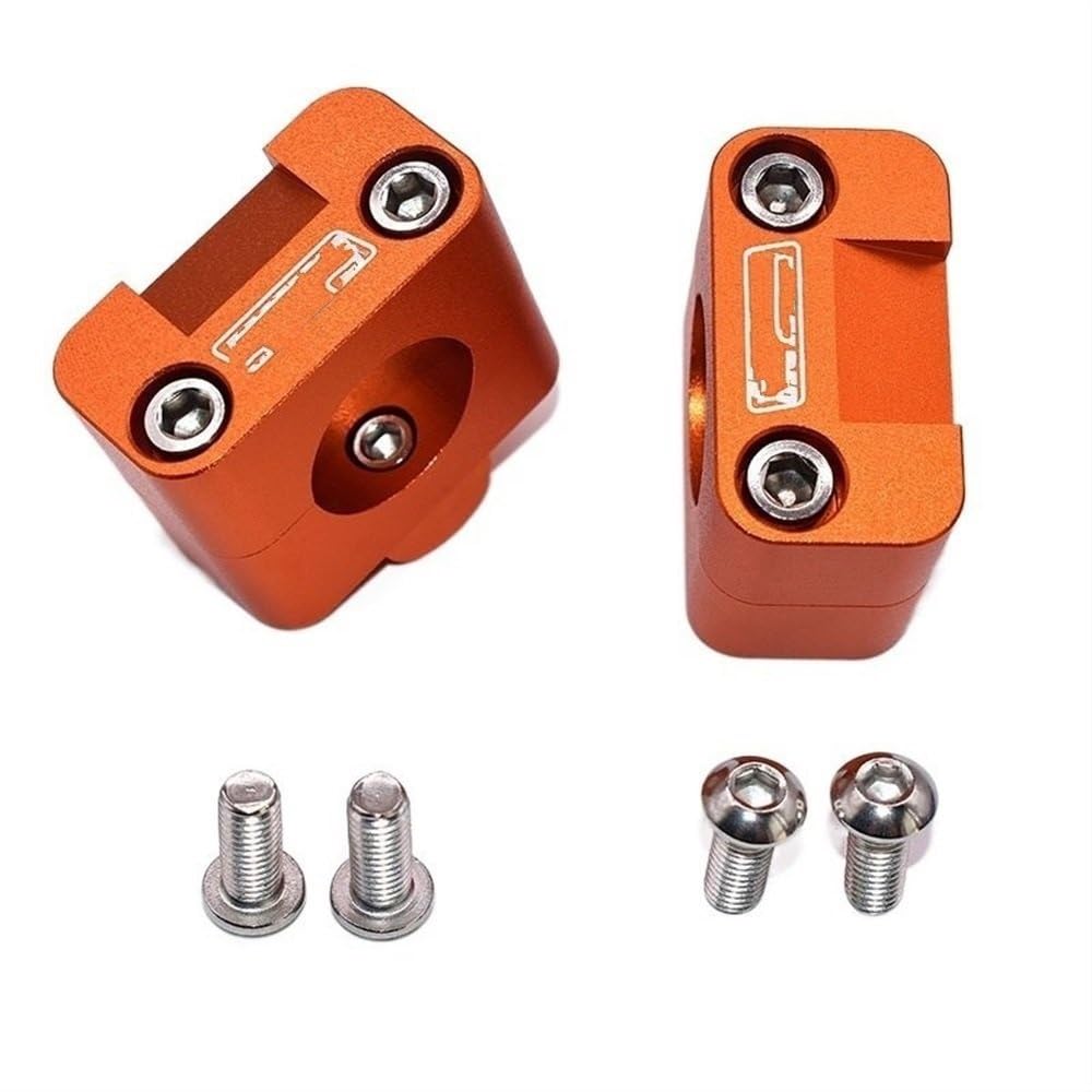 LLYIXUAI Motorrad Lenkererhöhung Motorrad-Lenker-Riser-Klemmadapter 7/8-1 1/8 Motorrad-Lenker-Riser(Orange) von LLYIXUAI