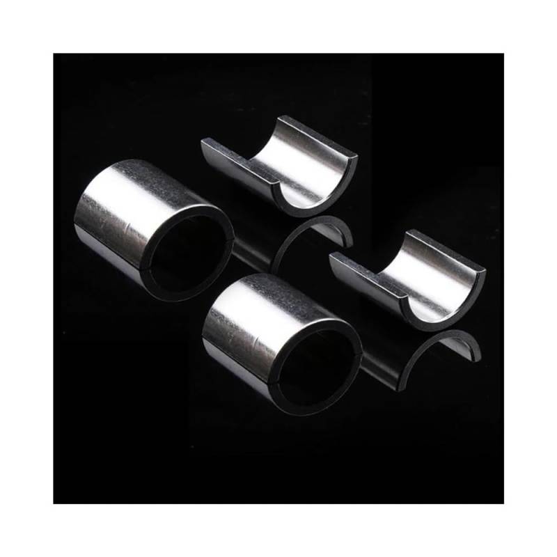 LLYIXUAI Motorrad Lenkererhöhung Motorrad Lenker Riser Spacer Lenker Klemme Adapter 22mm Bis 28mm Aluminium Spacer Für Motorrad(Silver) von LLYIXUAI