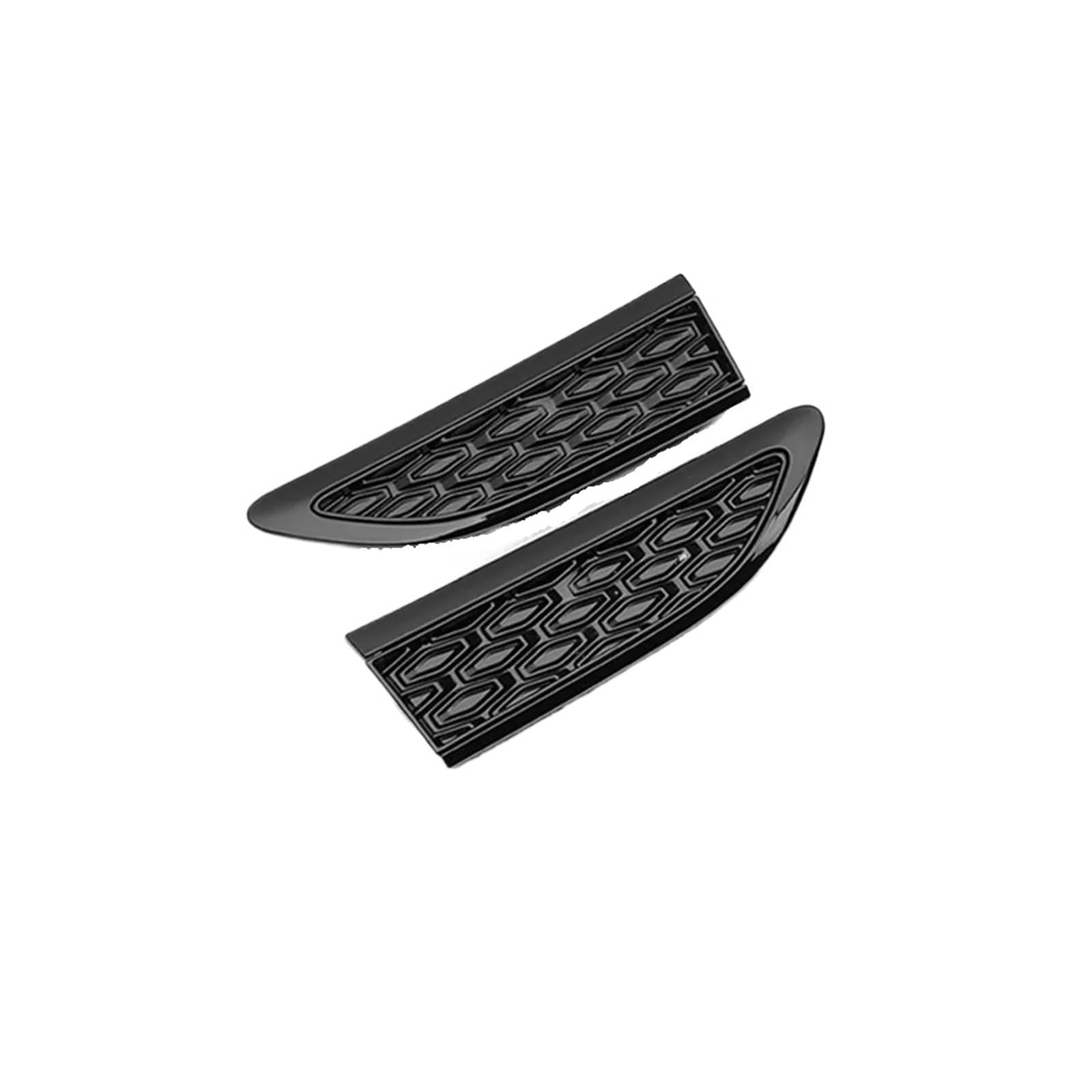 1 Paar kompatibel for Discovery Sport L550 2015 2016 2017 2018 2019 Auto Vorderseite Kotflügel Grill Lüftungskanal Jalousie Gossy Dekorativ Schwarz von LLYUVXYJ