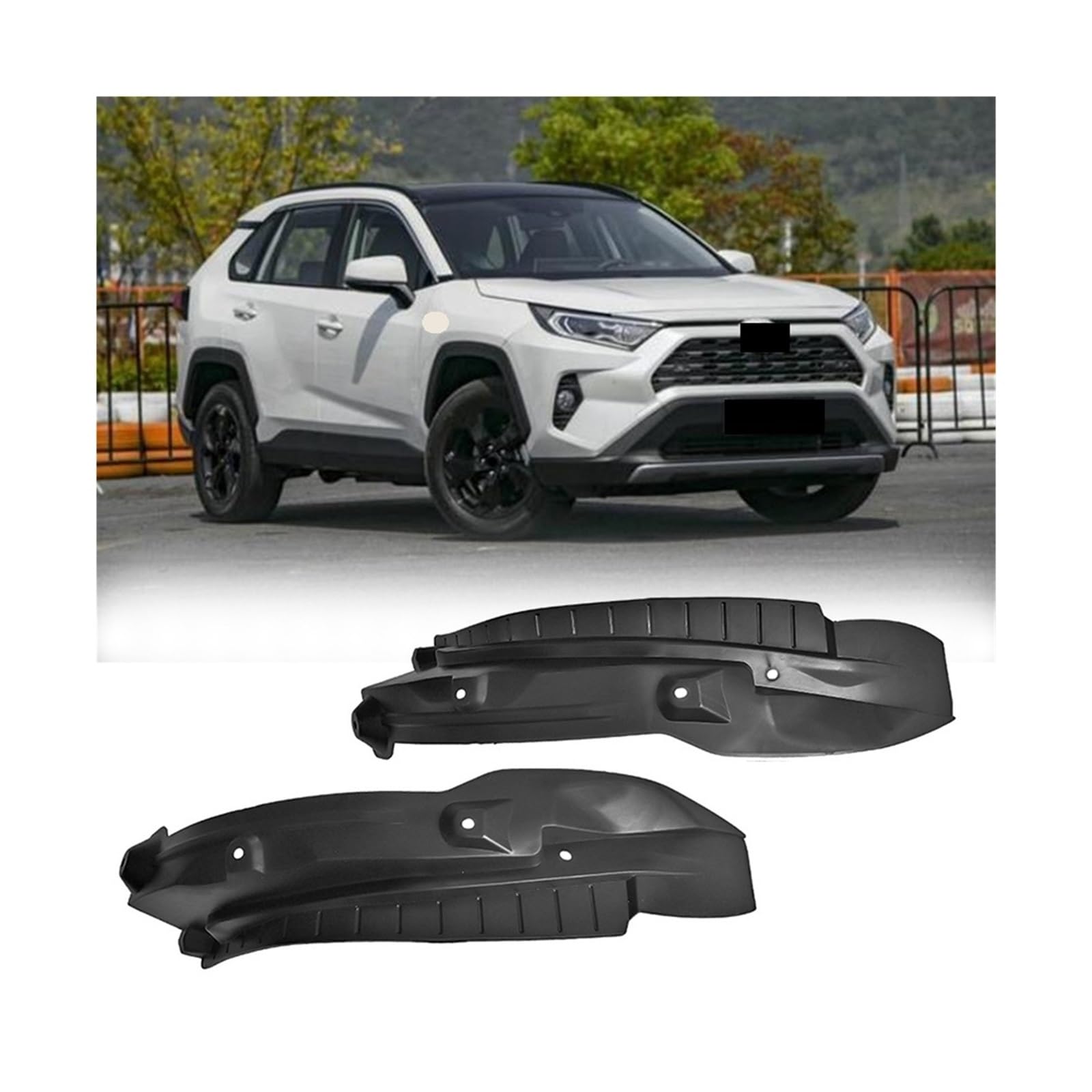 2Pcs Auto Kotflügel Auto Kotflügel Refit Hinten Reifen Kotflügel Spezielle Dekoration Kompatibel for Toyota RRAV4 2019-2021 von LLYUVXYJ