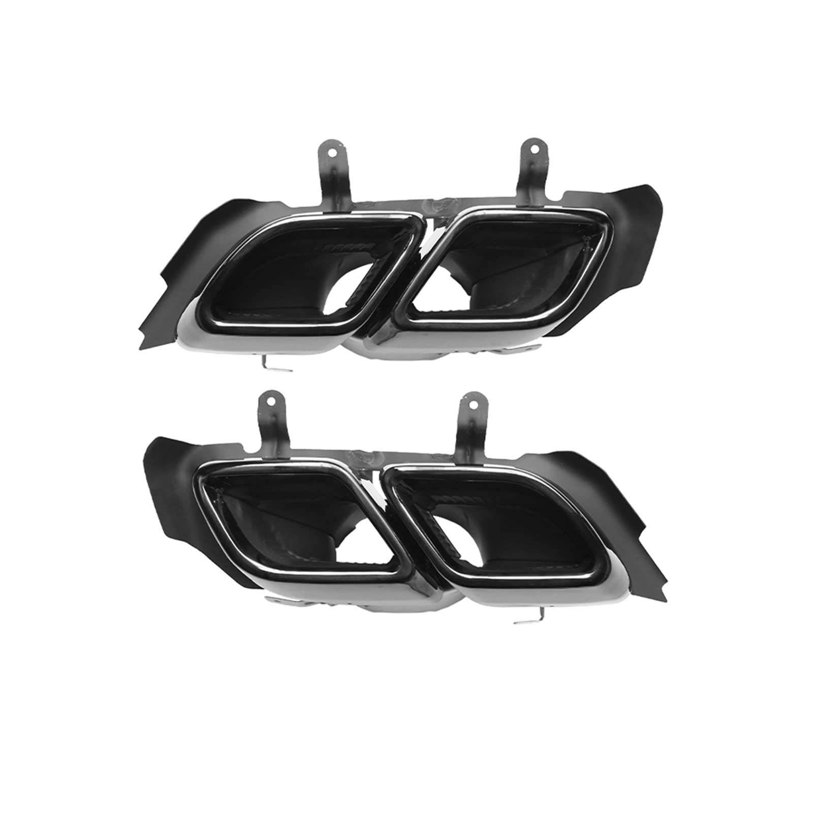 Auto-Hinterschalldämpfer-Spitzen, Edelstahl-Ersatz-Endrohr for Luftauslass, Entlüftungsspitze, kompatibel mit Cadillac CT5 2020 2021 2022(Black) von LLYUVXYJ