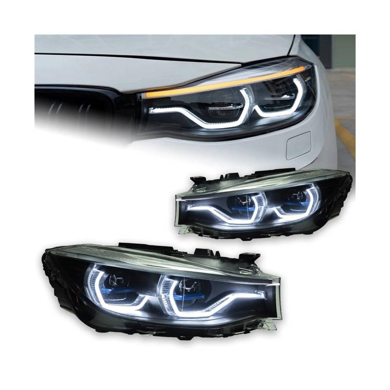 Auto Lichter Kompatibel for BMW F34 LED Scheinwerfer Projektor Objektiv 2012-2018 3 Serie GT Scheinwerfer Signal Kopf lampe Drl Automotive Zubehör von LLYUVXYJ