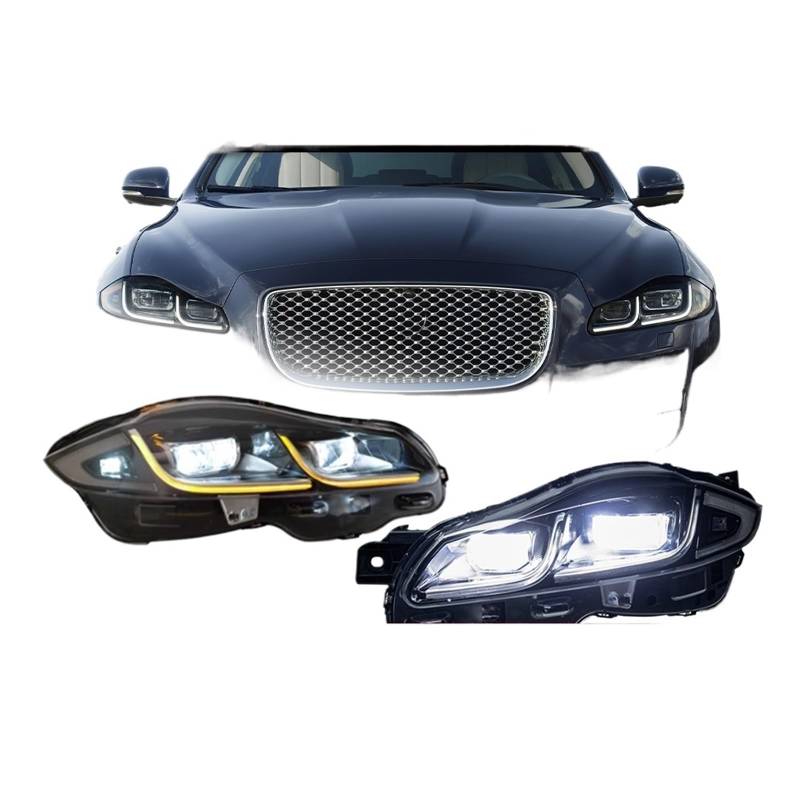 Auto Lichter Kompatibel for Jaguar XJ XJL LED Scheinwerfer 2011-2019 XJ XF XE Kopf Lampe Drl Dynamische signal Projektor Objektiv Automotive Zubehör(FOR AFS) von LLYUVXYJ