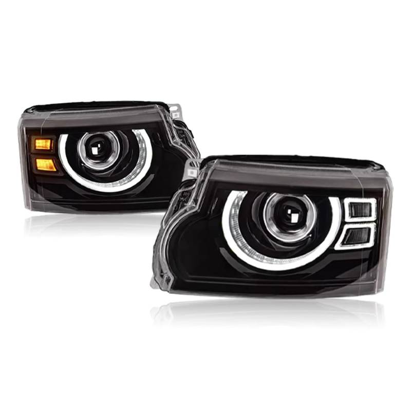 Auto Lichter Kompatibel for Land Rover Discovery 4 Scheinwerfer 2010-2017 LED Projektor Scheinwerfer Blinker Auto Styling Auto teile(For 2014-2017) von LLYUVXYJ