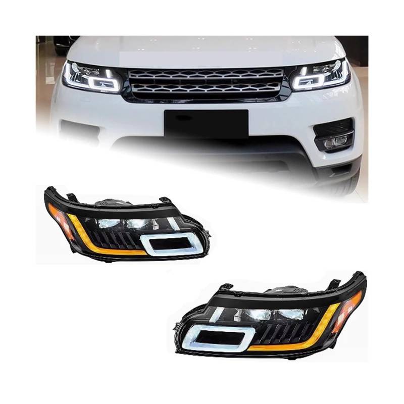 Auto Lichter Kompatibel for Range Rover Sport LED Scheinwerfer Projektor Objektiv 2013-2018 L494 Kopf Lampe DRL Dynamische signal Auto Zubehör von LLYUVXYJ