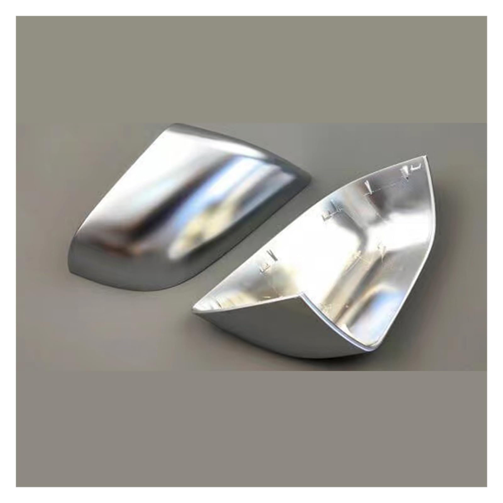 Auto Links Rechts Seite Rückspiegel Abdeckung Shell Kappe Gehäuse Ersatz Kompatibel for Tesla Modell 3 2016 2017 2018 2019 2020(Chrome Silver a pair) von LLYUVXYJ