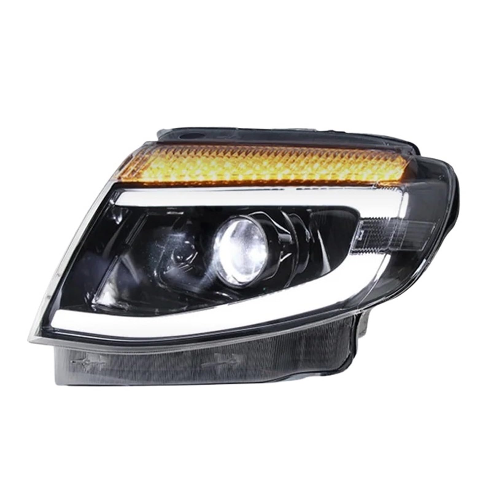 Autolichter kompatibel for Ford RangerT6 2012 2013 2014 Ranger T6 Scheinwerfer Fern- und Nahkopfintegration LED-Lampen Frontlampenzubehör(No LED) von LLYUVXYJ