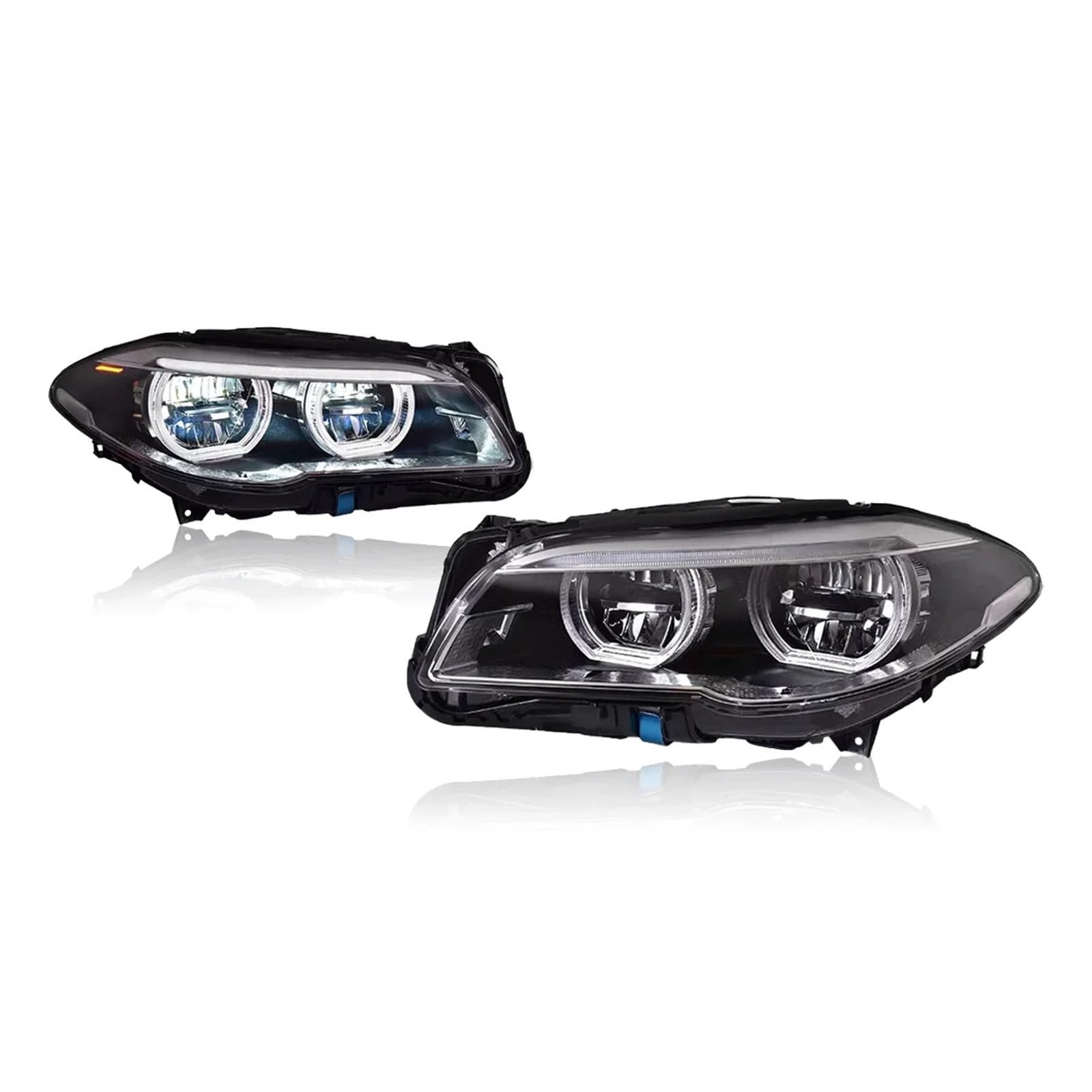 Autoscheinwerfer kompatibel for BMW 5er F10 525I 530I 2010–2016, verbesserte LED-Scheinwerfer, dynamische Blinker, Bremse, Autozubehör(10-13 No AFS) von LLYUVXYJ