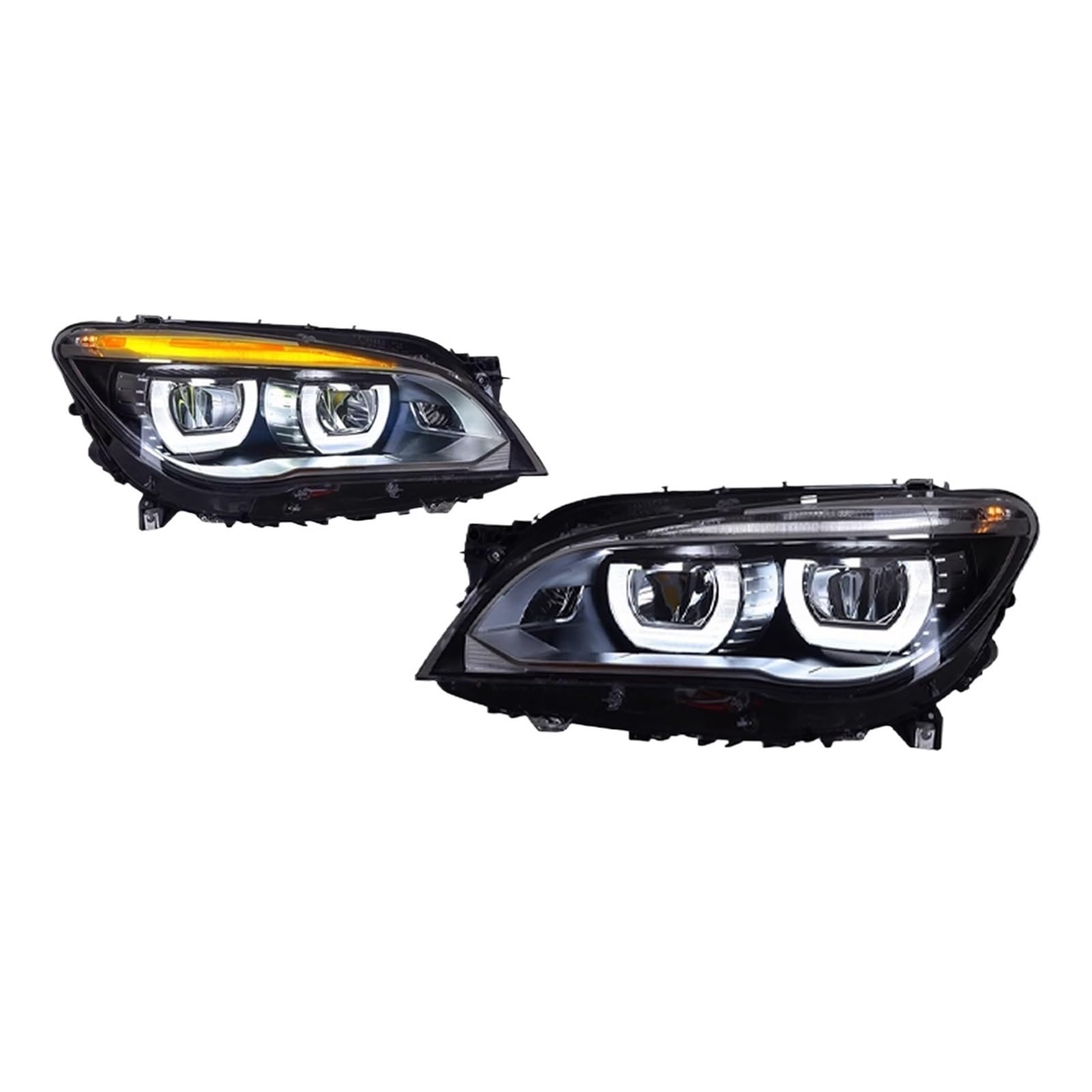 Autoscheinwerfer kompatibel for BMW 7er F01 F02 2009–2014, LED-Autolampen, Tagfahrlicht, dynamische Blinker, Autozubehör von LLYUVXYJ