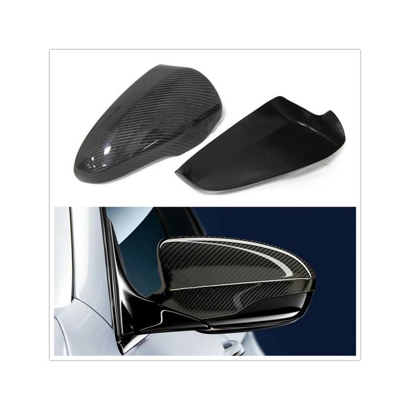 Kompatibel for BMW F10 M5 2012–2016 Spiegelabdeckung aus trockenem Kohlefaser-Auto-Außentürseiten-Rückspiegelkappen Rückspiegelgehäuse-Schale Hinzufügen zum(Left Hand Drive) von LLYUVXYJ