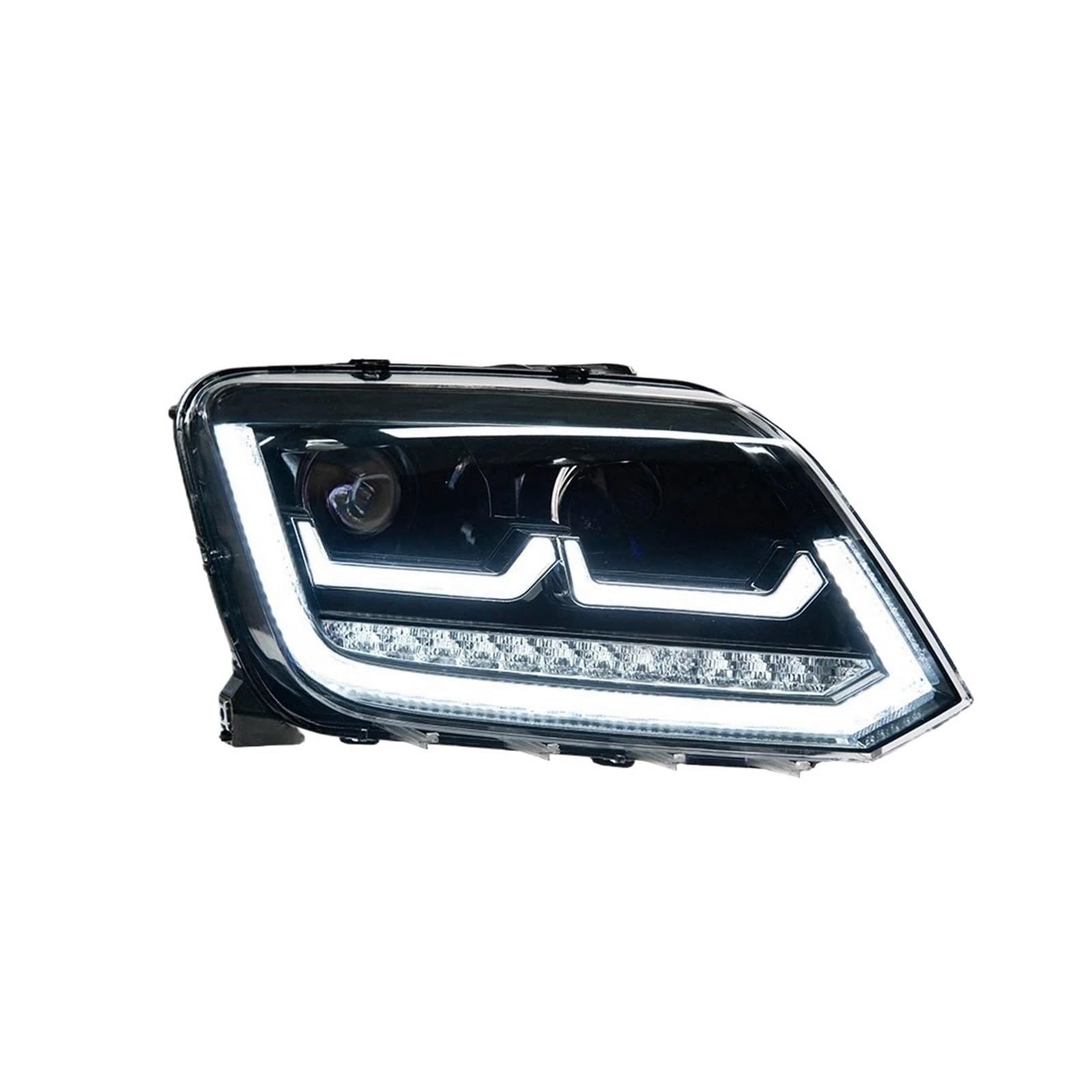 Kompatibel for VW 2010-2022 Scheinwerfer Auto LED 12V Lauf DRL Hella 5 Xenon Objektiv Hid H7 AMAROK Autozubehör(Left hand drive) von LLYUVXYJ