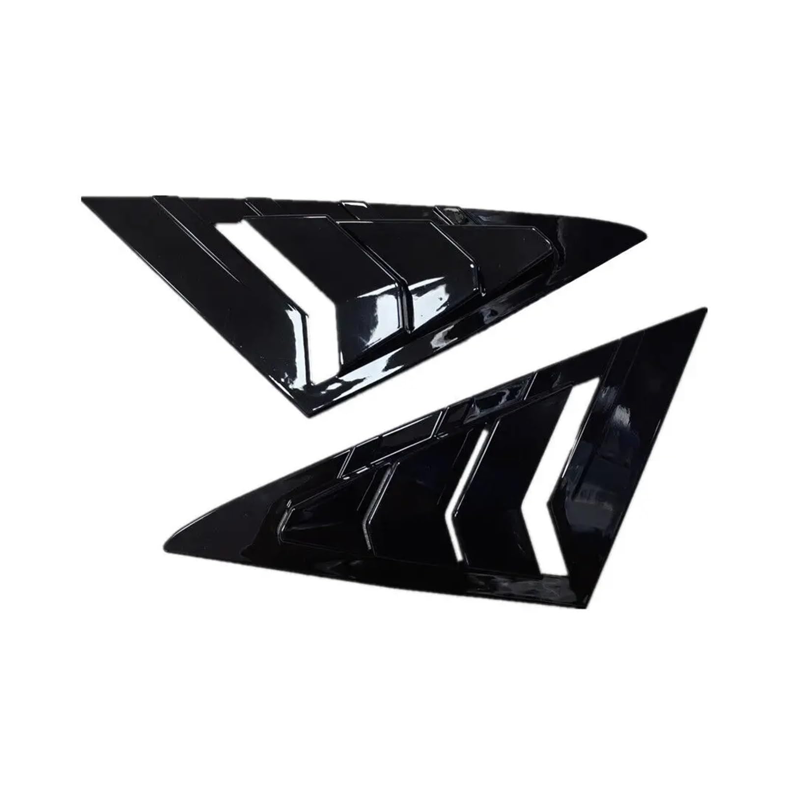 Kompatibel for VW Golf 7 MK7 MK7.5 2013–2019, Auto-Frontdreieck, Fensterjalousie, Seitenfensterladen, Jalousien, Abdeckung, Verkleidung, Aufkleber, Entlüftung, Carbon, Auto(Gloss Black) von LLYUVXYJ