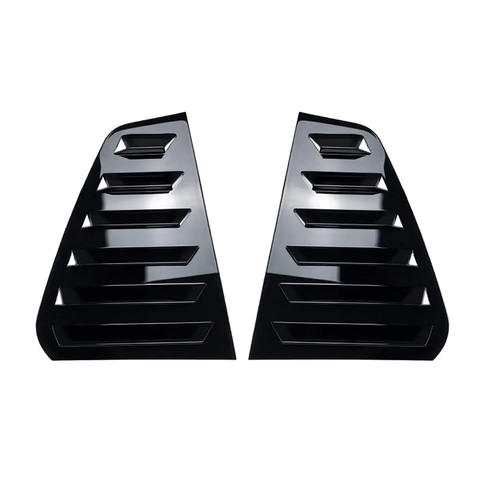 Kompatibel for VW Golf MK7 MK7.5 2013–2019, Auto-Heckjalousienfenster, Seitenfensterladen-Abdeckung, Zieraufkleber, Entlüftungsschaufel, ABS-Kohlefaser, Schwarz, Auto(Gloss Black) von LLYUVXYJ