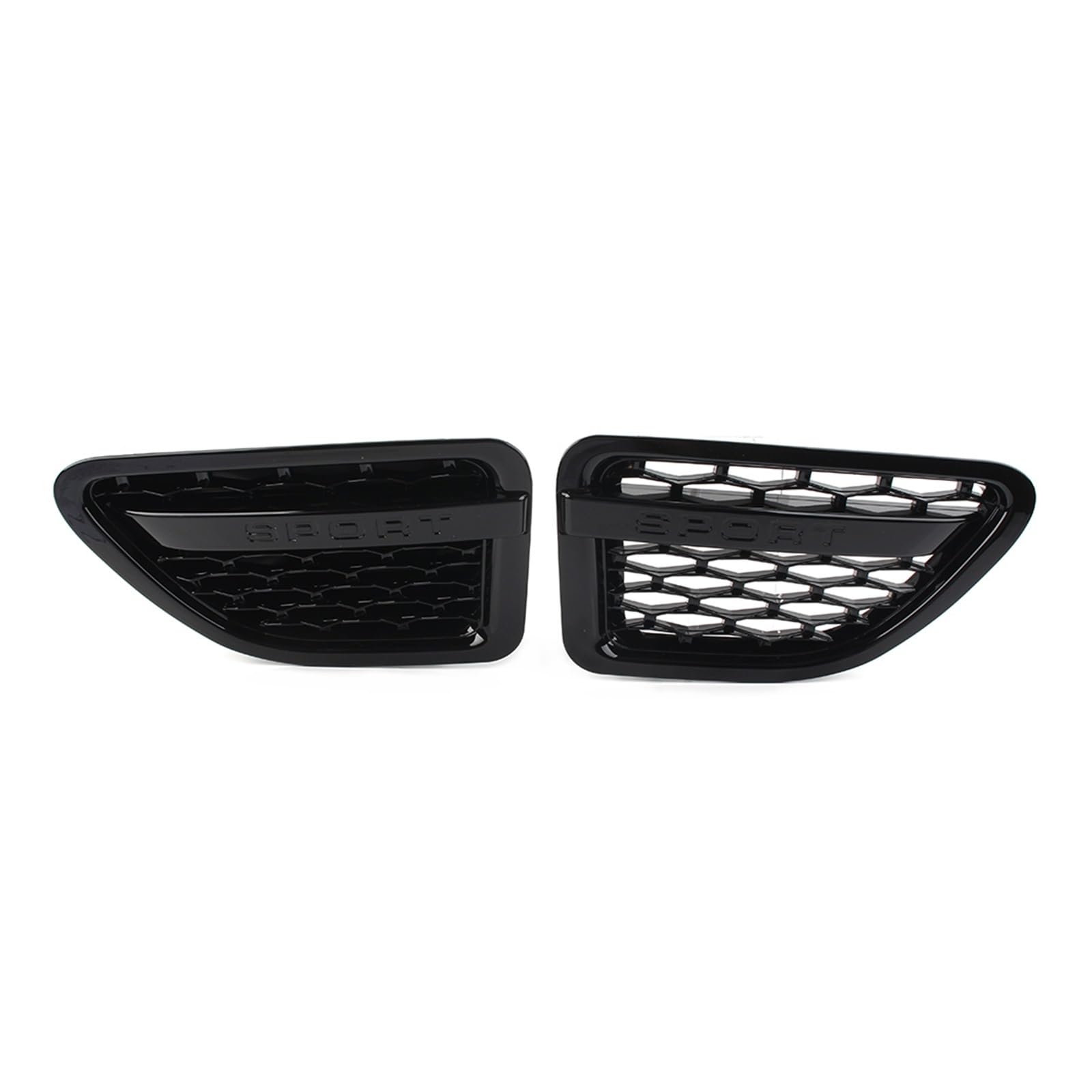 L320 2005-2009 Vorderseite Kotflügel Air Vent Grille Auto Zubehör Kompatibel for Land Rover Range Rover Sport 2005 2006 2007 2008 2009(Full glossy black) von LLYUVXYJ