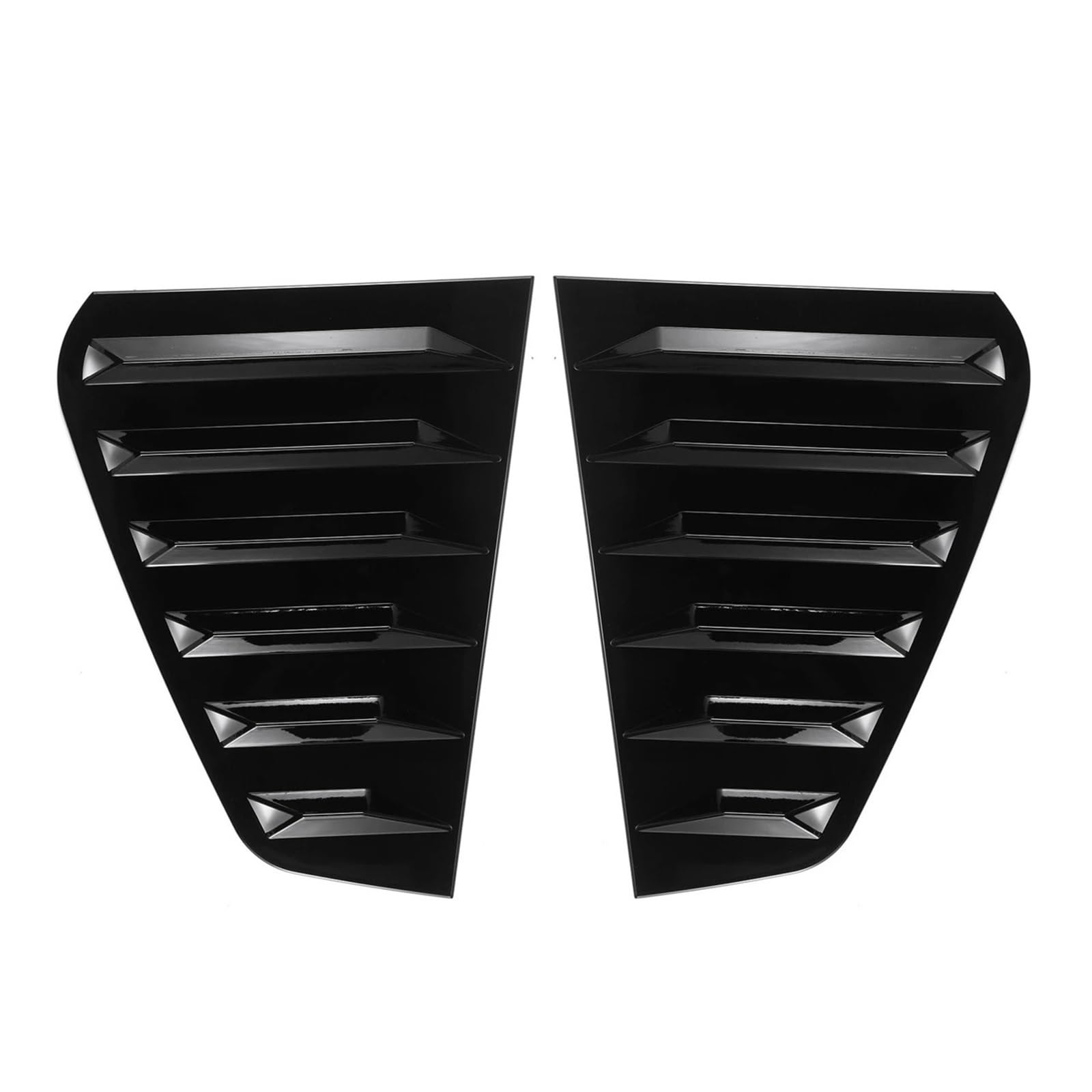 Pop 2x Auto Heckscheibe Lamellenjalousie Seitenlüftungsabdeckung Zierleiste Kompatibel for GOLF MK7 MK7.5 2014-2019 Kompatibel for GTI/GTD/R MODELLE(Glossy Black) von LLYUVXYJ