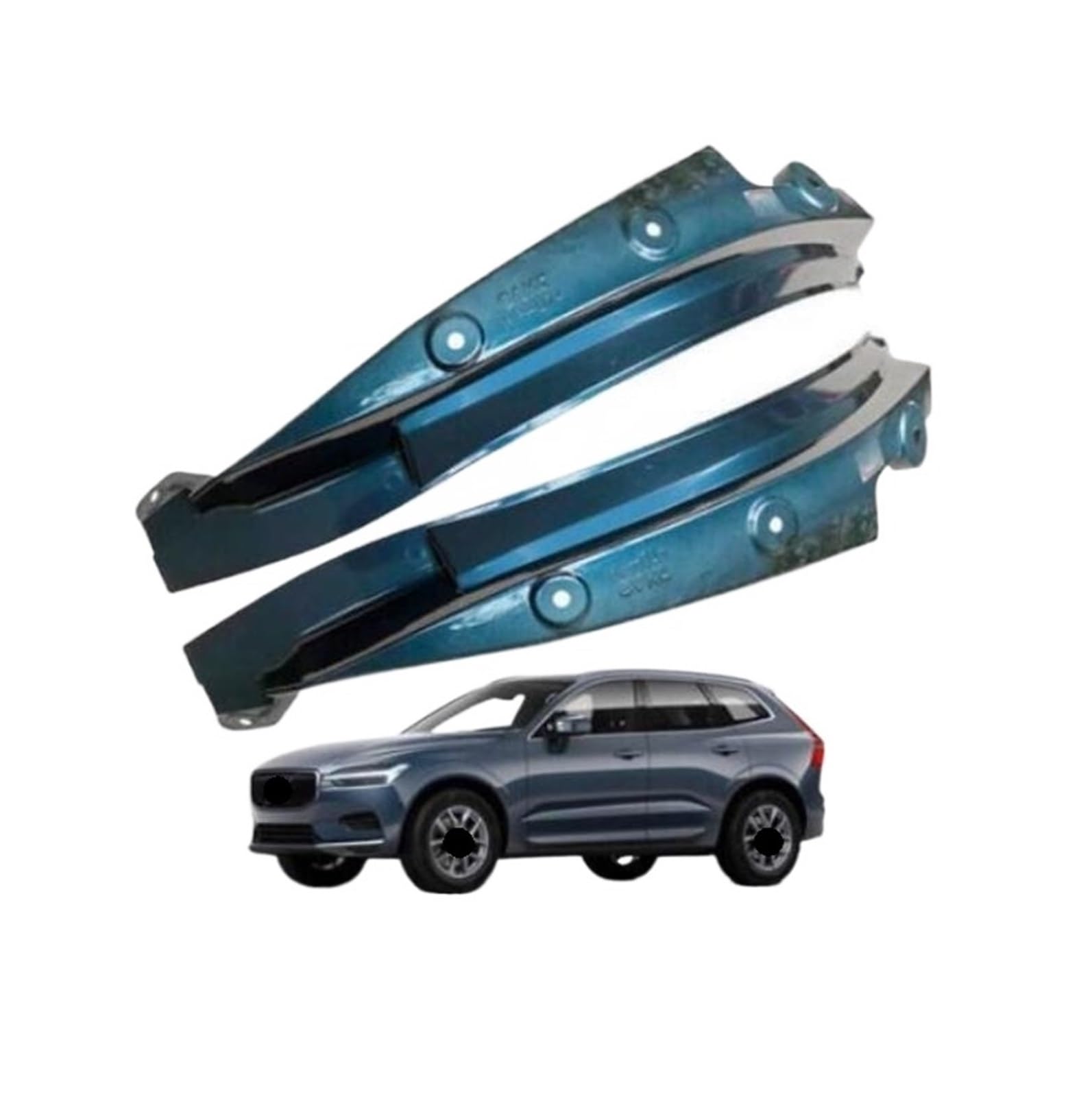 Spezielle Hintertür-Hinterrad-Kotflügel-Modifikation, Autozubehör, Kotflügel, kompatibel for Volvo Xc60 Schmutzfänger 2018 2019 2020 2021 2022 JF(Cowboy blue 2pcs) von LLYUVXYJ