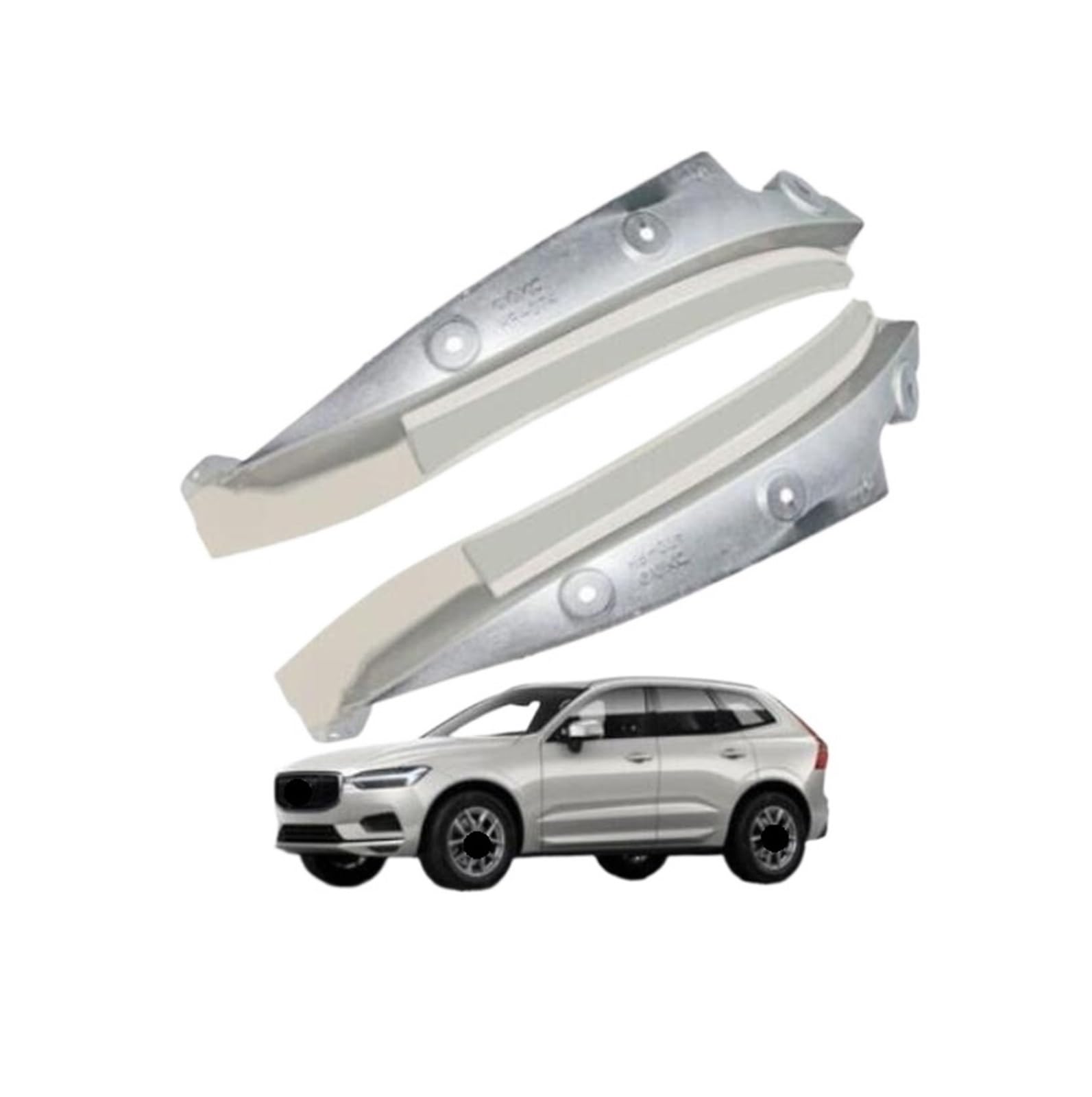 Spezielle Hintertür-Hinterrad-Kotflügel-Modifikation, Autozubehör, Kotflügel, kompatibel for Volvo Xc60 Schmutzfänger 2018 2019 2020 2021 2022 JF(Dazzling sand 2psc) von LLYUVXYJ