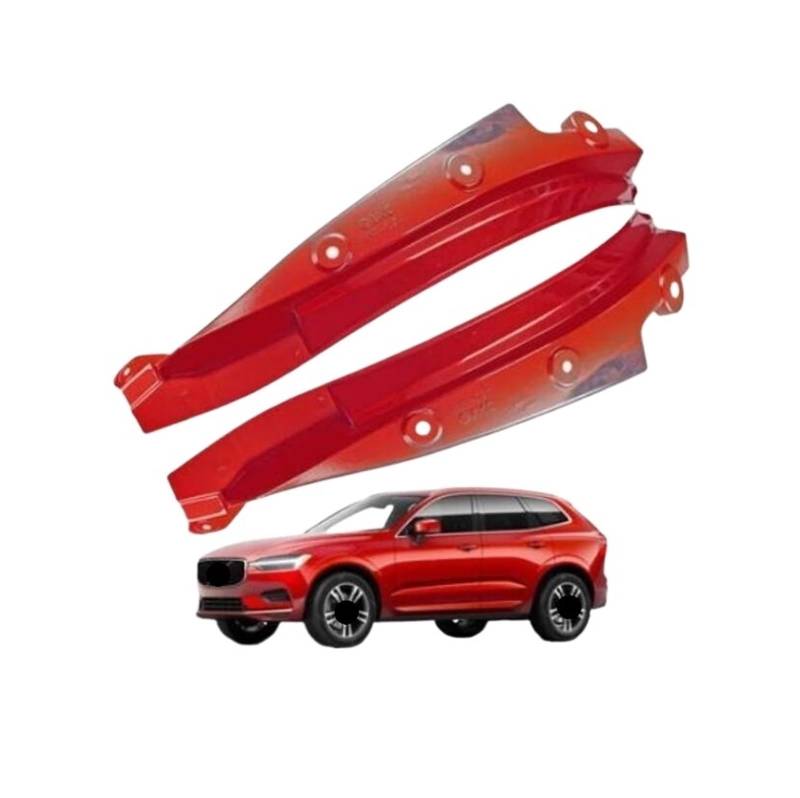 Spezielle Hintertür-Hinterrad-Kotflügel-Modifikation, Autozubehör, Kotflügel, kompatibel for Volvo Xc60 Schmutzfänger 2018 2019 2020 2021 2022 JF(Lava Red 2pcs) von LLYUVXYJ