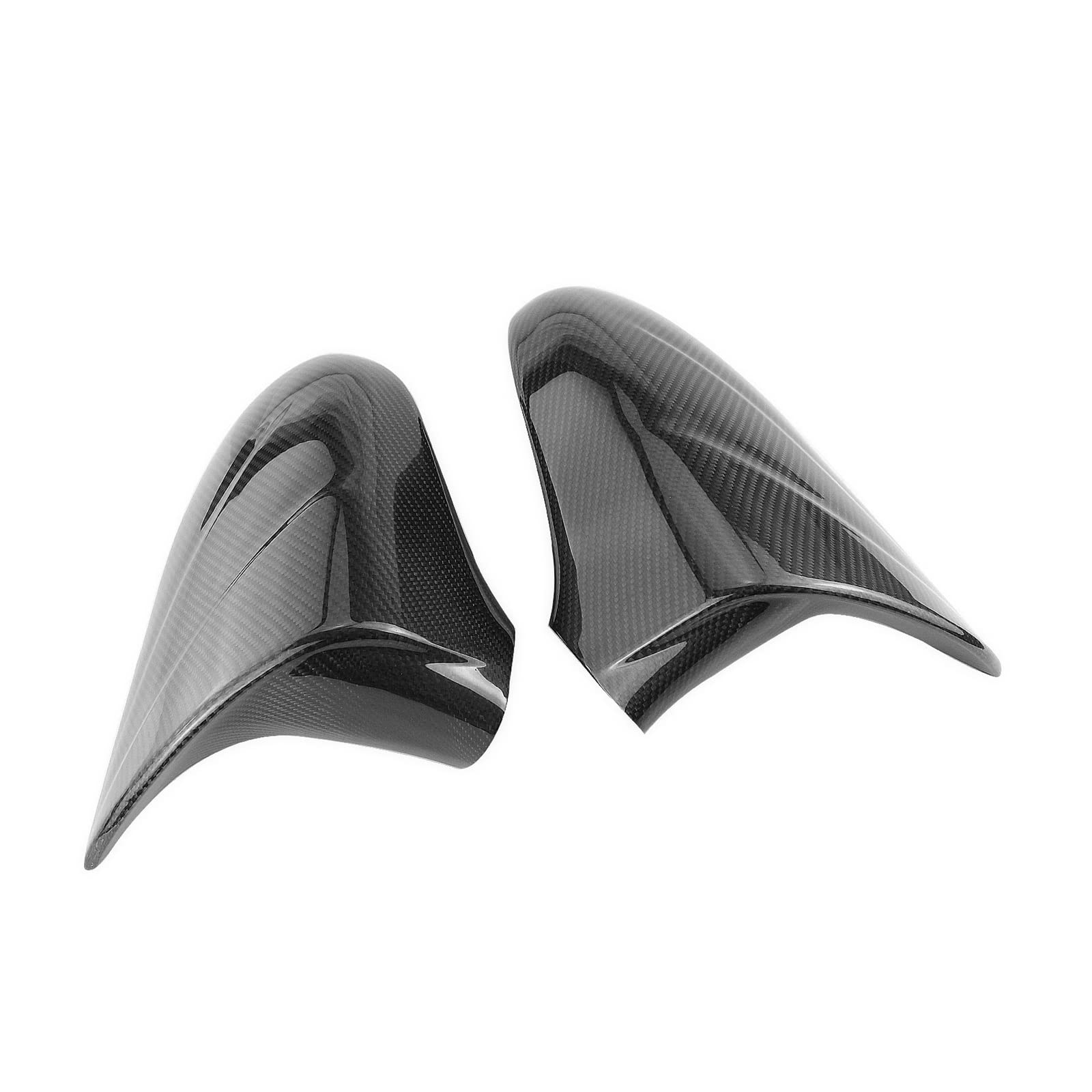 Spiegelabdeckungsschale for den rechten Fahrer, Rückspiegel-Rückspiegelkappe, Kohlefaser, kompatibel mit Lexus IS RC 200 300 350 RC F Sport 2009–2022 von LLYUVXYJ