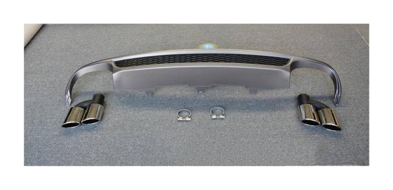 Auto-Auspuffrohr Für A6 Für C7 2012-2015 Basismodell Honeycomb Auto Spoiler Splitter Auspuffspitze Auto Schalldämpfer Endrohr Heckstoßstange Diffusor Lippenrohrspitzen von LMHGMUBVR