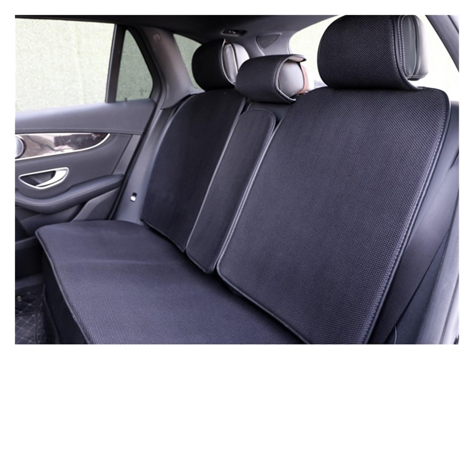 Auto Sitzbezügesets Für die meisten Autos, LKWs, SUVs, schützt Sitze, Autositzbezug, Air-Mesh-Autositzkissen.(Schwarz,1 Rear seat) von LMHGMUBVR