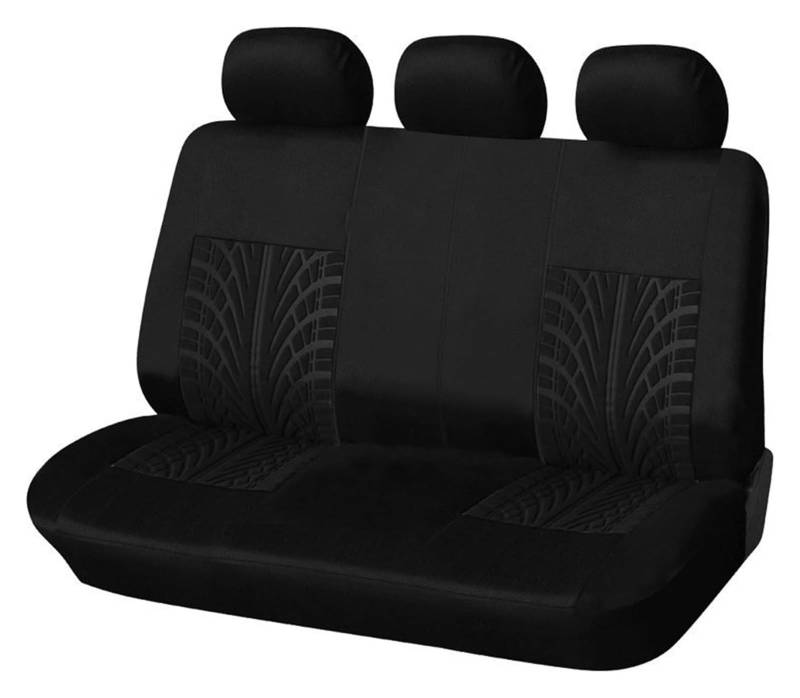 LMHGMUBVR Auto-Schonbezug Autositzkissen-Protektoren Autositzschutz Autositzbezüge-Set Universelle Autobezüge Mit Reifenspur-Detail-Styling(Black Back Part) von LMHGMUBVR